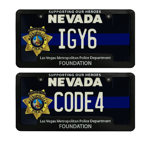 LICENSE PLATE FRAME, vehicle registration plate, Don't forget you receive  a FREE license plate frame upon registering for a specialty LVMPD  Foundation License Plate! License plate frames are available