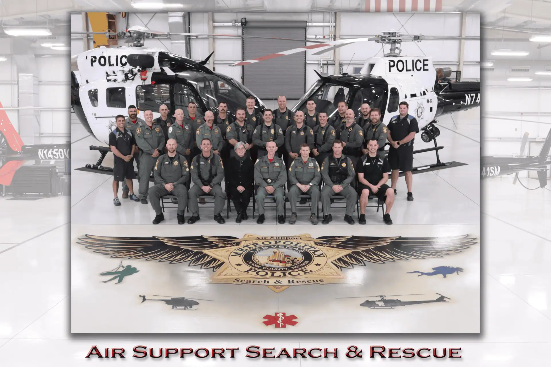 LVMPD Air Support / Search & Rescue to be honored at Hidden Heroes Black & White Gala