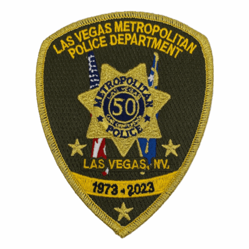 50th Anniversary Gold Thread Patch
