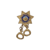 Lapel Pin with Handcuffs - Image 1