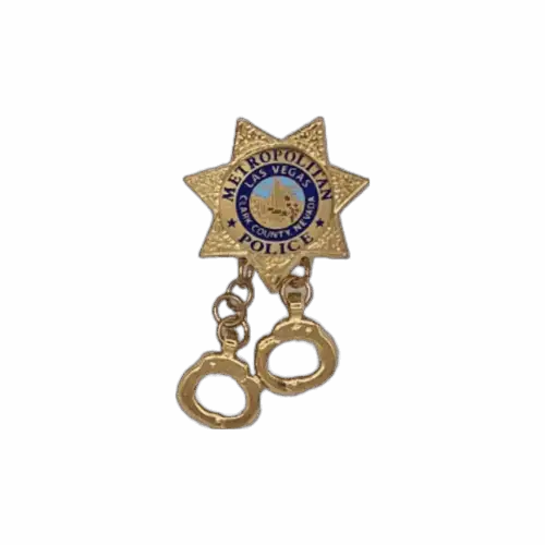 Lapel Pin with Handcuffs