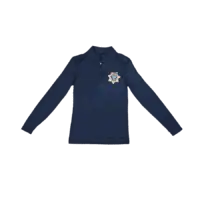 LVMPD Foundation Women's Long Sleeve Shirt - Navy Heather - Velocity 1/4 Zip - Image 1