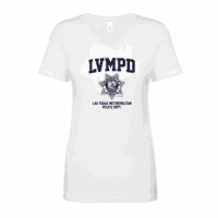 LVMPD Women's White Short Sleeve Shirt - Image 2