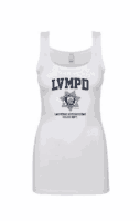 LVMPD Women's White Tank Top - Image 2