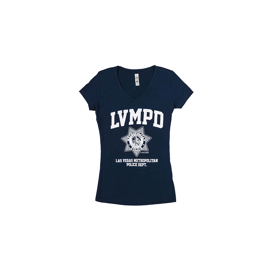 LVMPD Women's Navy Short Sleeve Shirt - Featured Image
