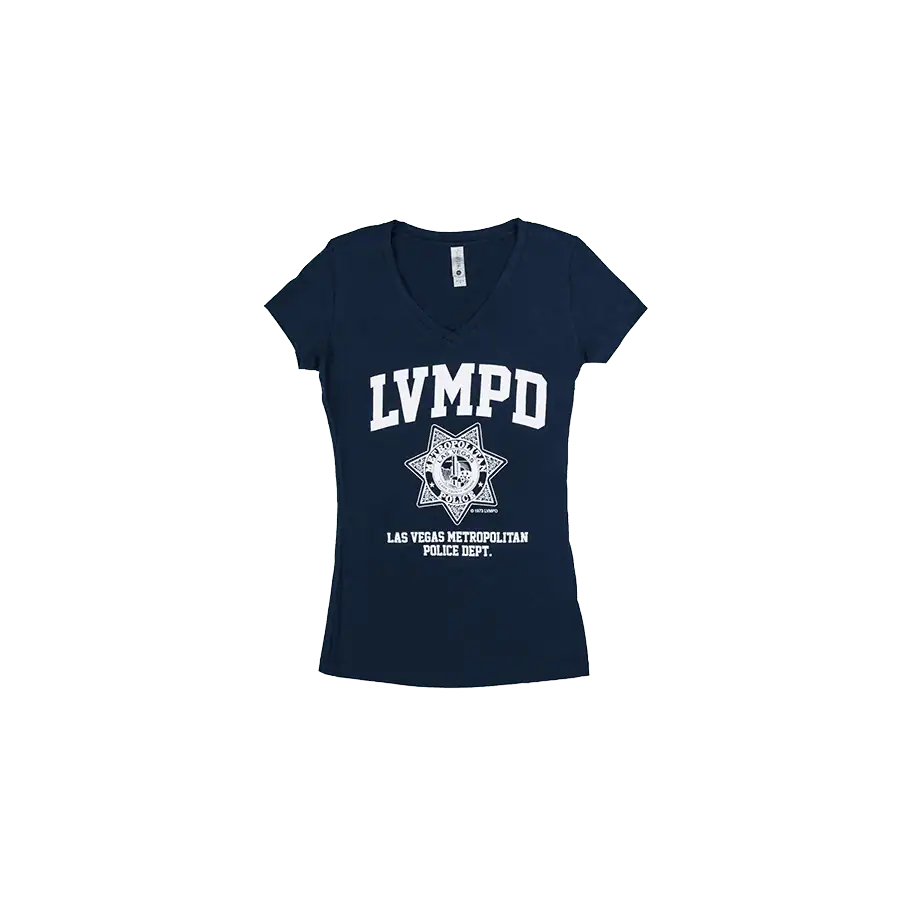 LVMPD Women's Navy Short Sleeve Shirt - Featured Image