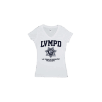 LVMPD Women's White Short Sleeve Shirt - Image 1