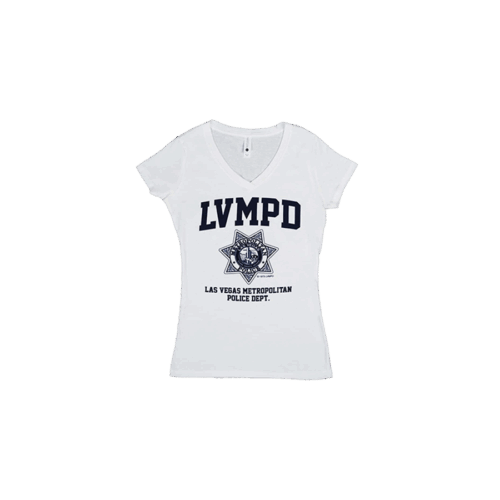 LVMPD Women's White Short Sleeve Shirt
