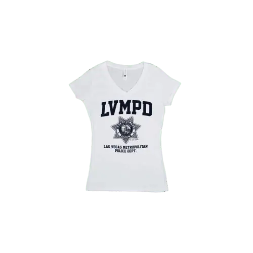 LVMPD Women's White Short Sleeve Shirt