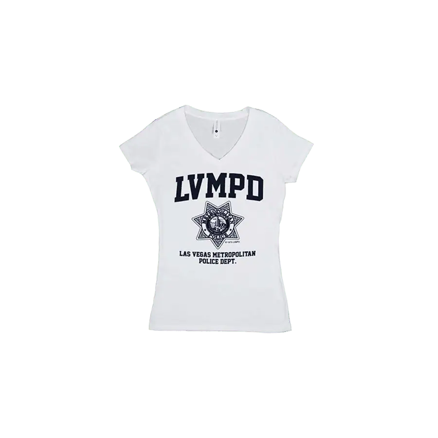 LVMPD Women's White Short Sleeve Shirt - Featured Image