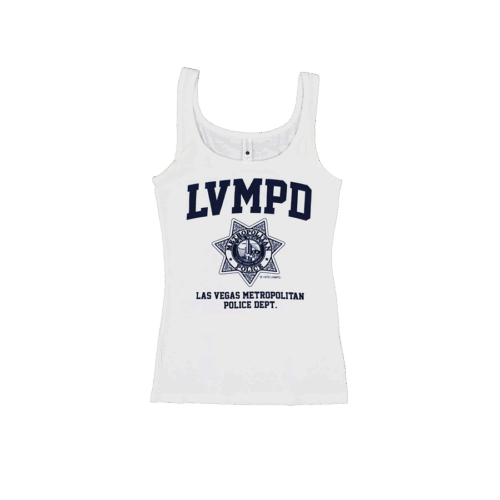 LVMPD Women's White Tank Top