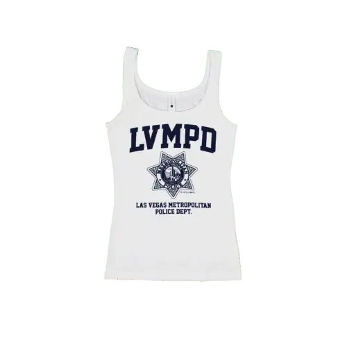LVMPD Women's White Tank Top