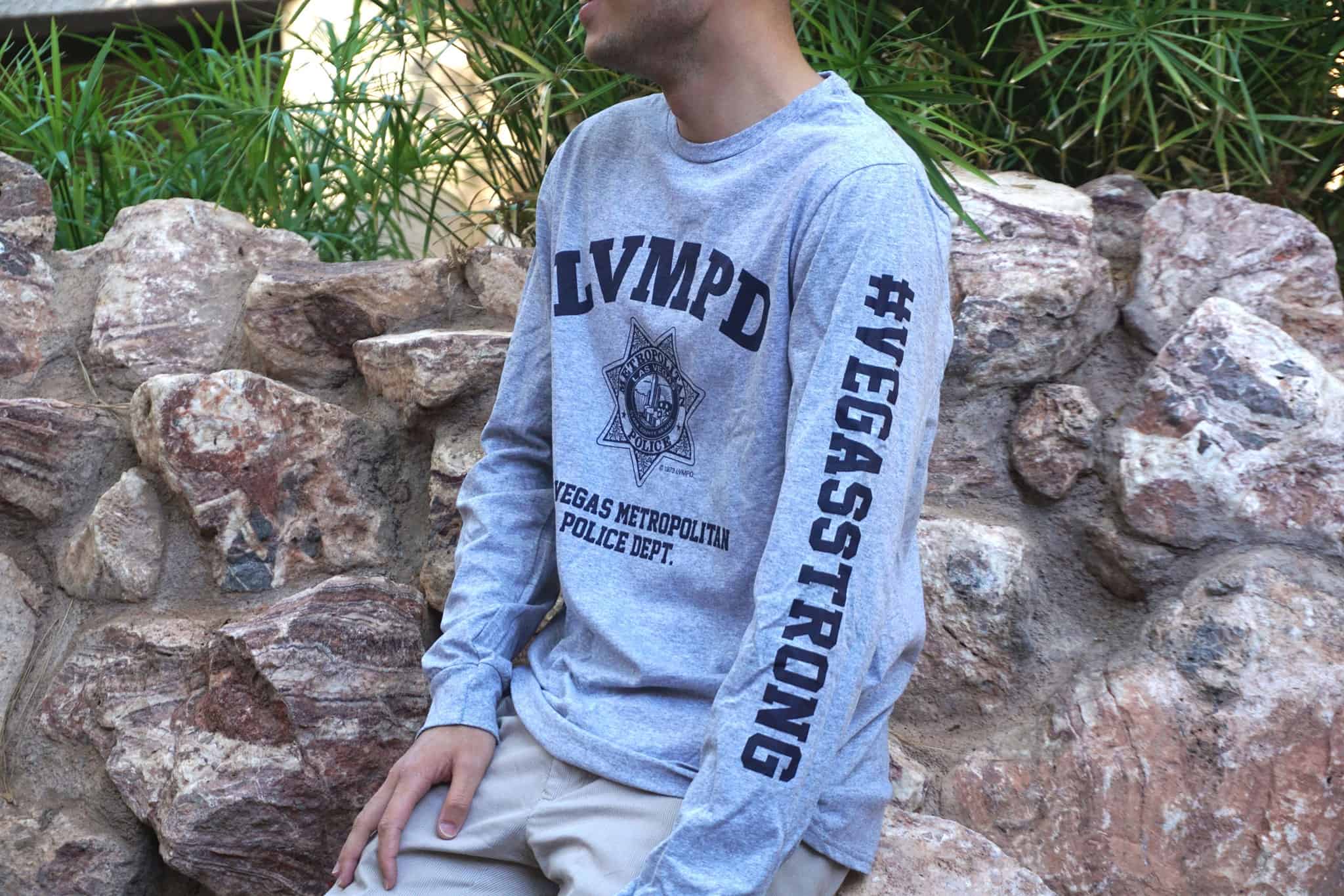 LVMPD Grey Long Sleeve Shirt - Image 2