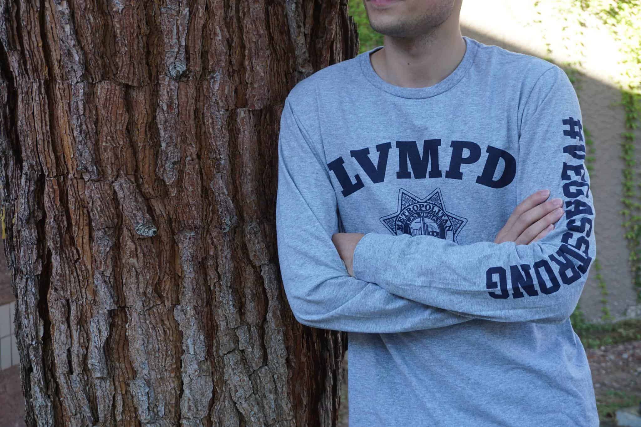 LVMPD Grey Long Sleeve Shirt - Image 4