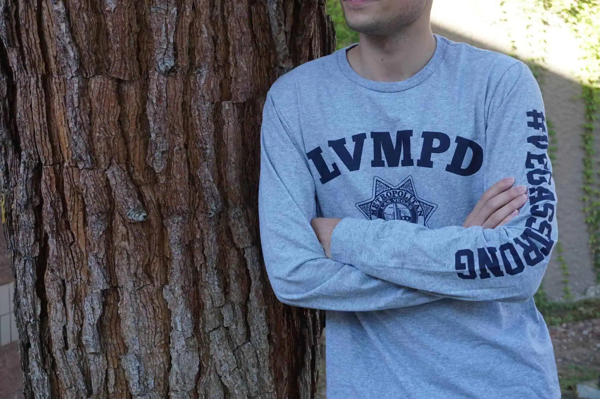 LVMPD Grey Long Sleeve Shirt - Image 4
