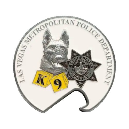 LVMPD K-9 Challenge Coin Bottle Opener