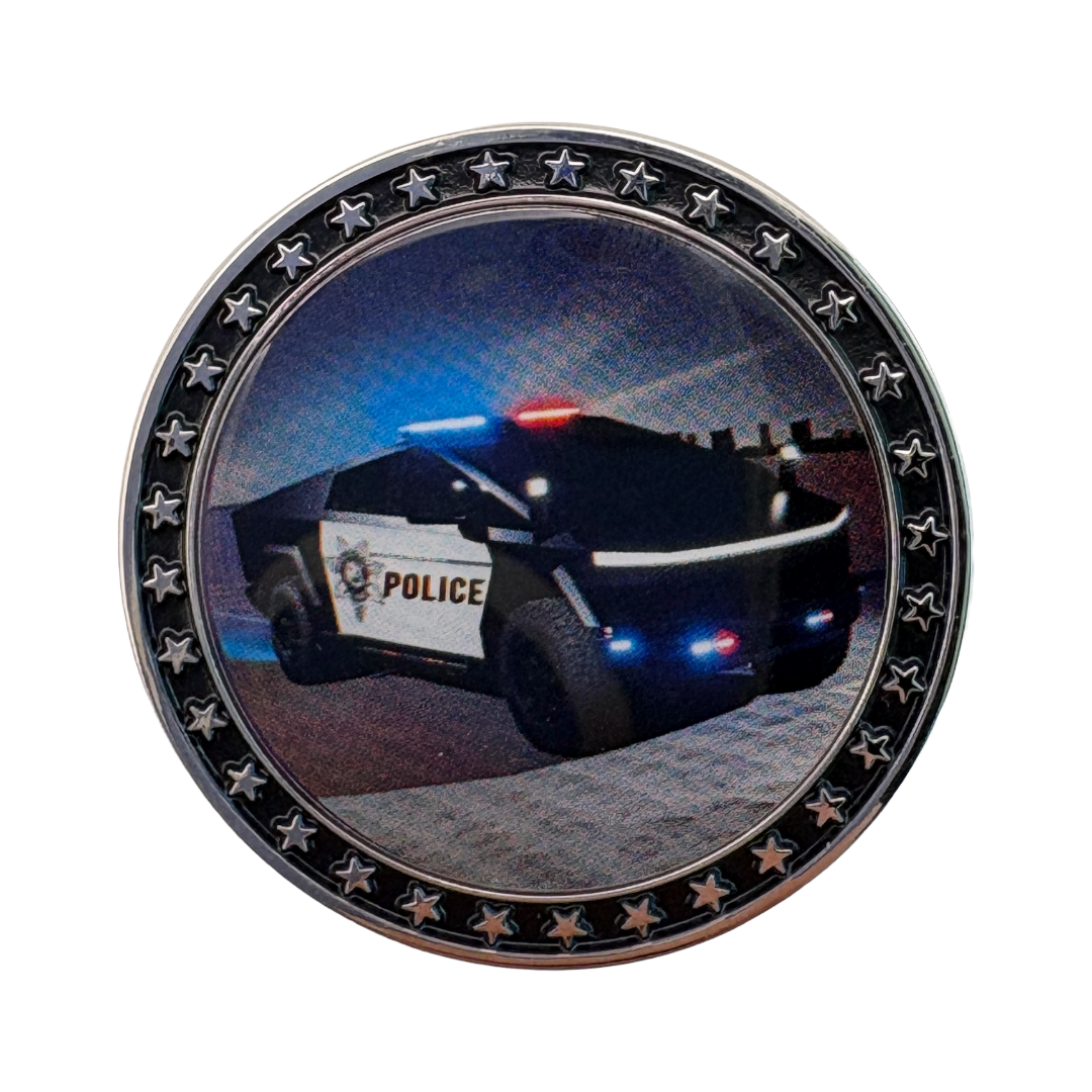 LVMPD Tesla Cybertruck Challenge Coin - Featured Image