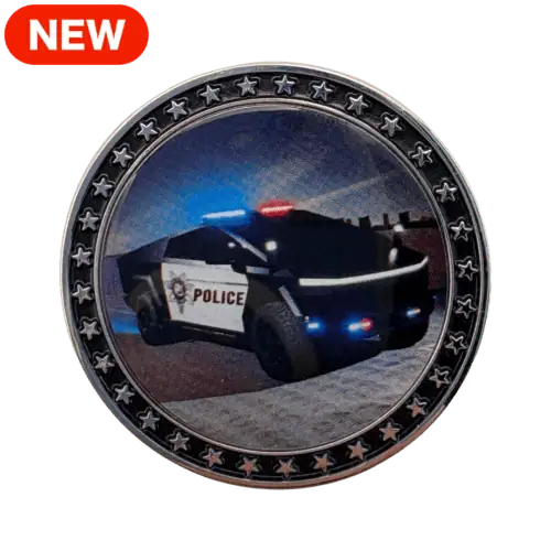 LVMPD Tesla Cybertruck Challenge Coin