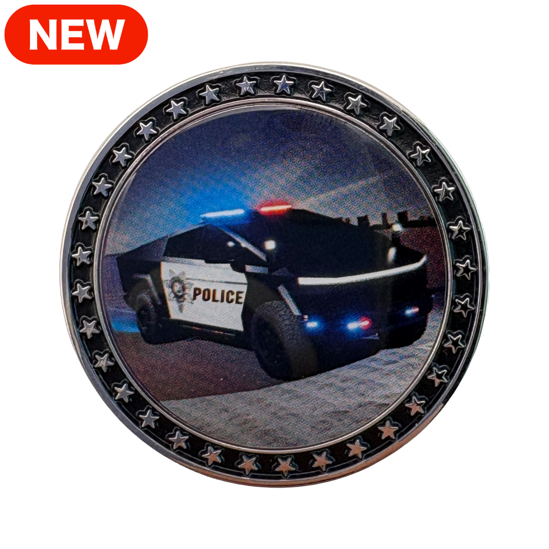 LVMPD Tesla Cybertruck Challenge Coin - Featured Image