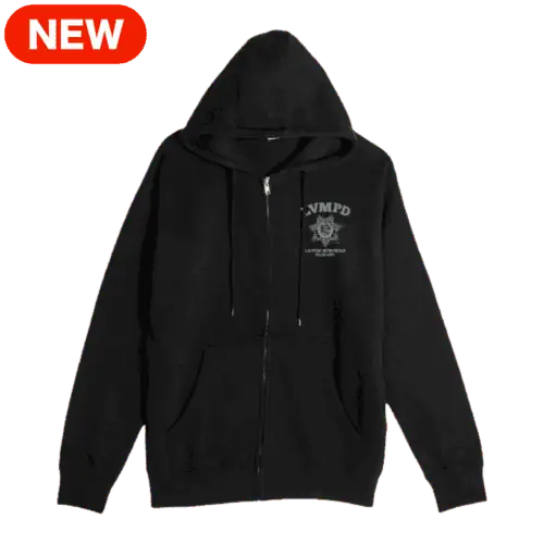 LVMPD Black Full Zip Hoodie