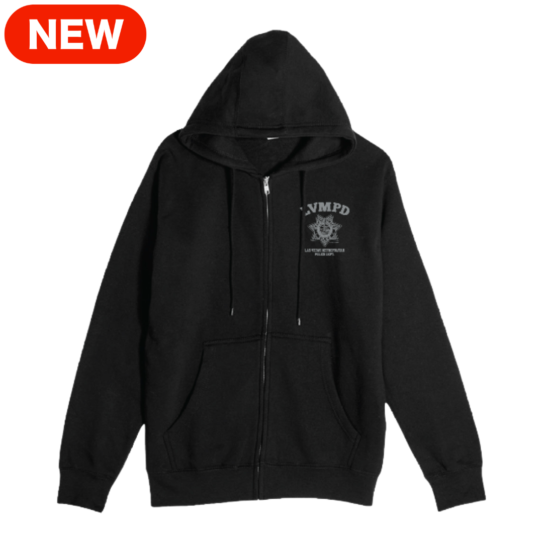 LVMPD Black Full Zip Hoodie - Featured Image