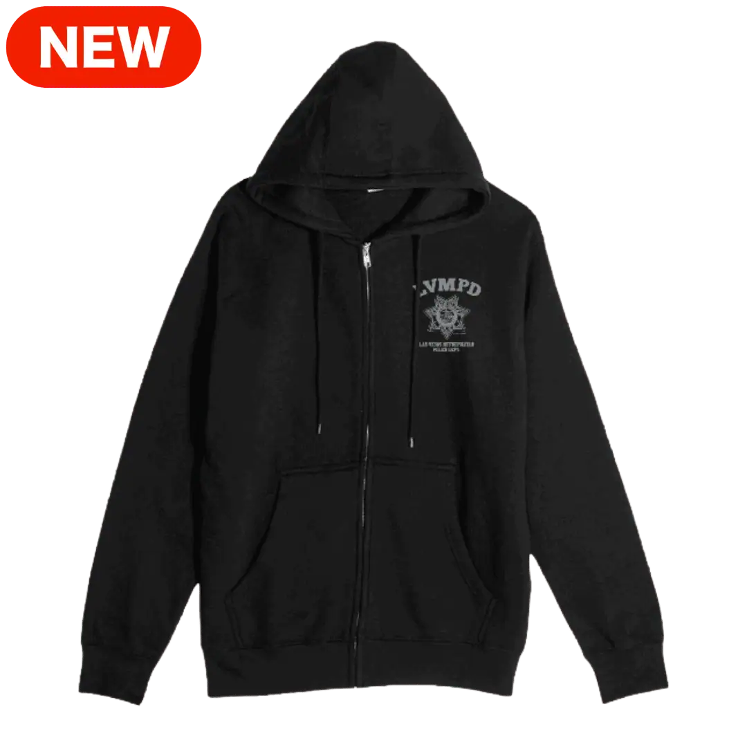 LVMPD Black Full Zip Hoodie - Featured Image