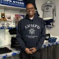 Navy Hoodie with Grey LVMPD Logo (XXL) - Image 1