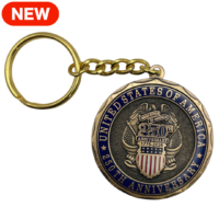America’s 250th Anniversary Challenge Coin Key Chain - Image 1