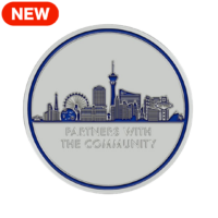 Las Vegas Strip Glow Challenge Coin - Image 1