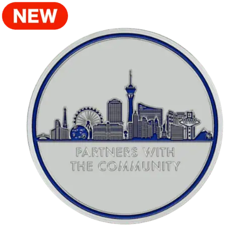 Partners with the Community Glow in the Dark Challenge Coin